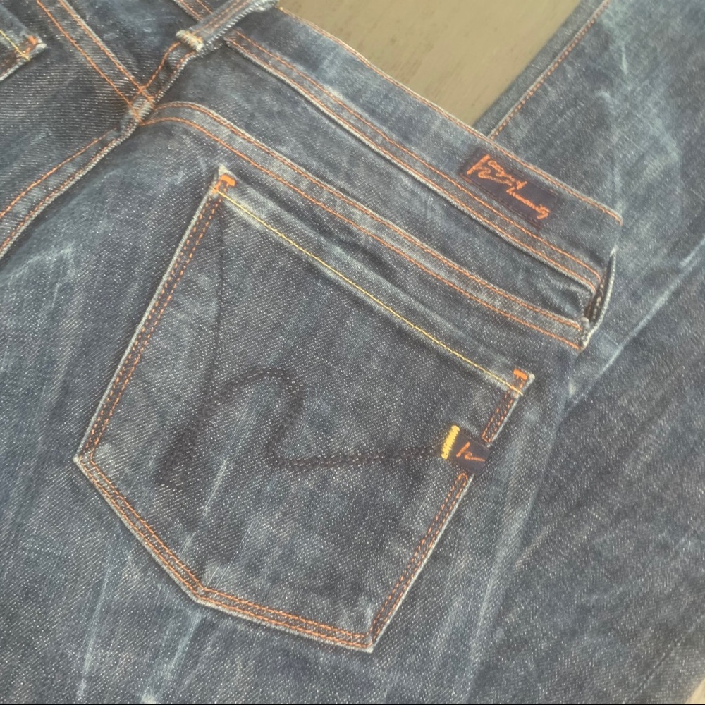 COH Vintage 90s flare Ingrid lo waist Flare Jeans Marbled Acid-wash 29 - Picture 8 of 14